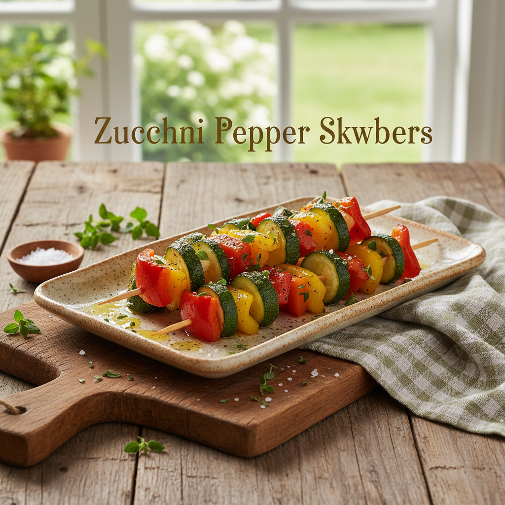 Zucchini Pepper Skewers