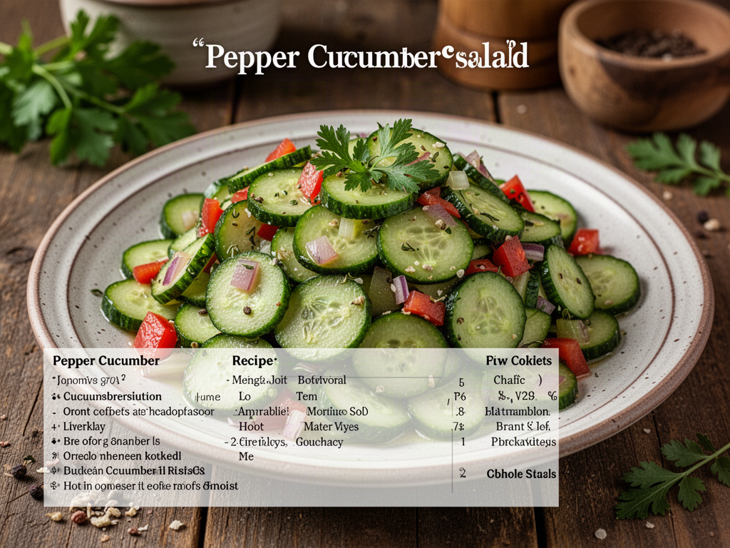 Pepper Cucumber Salad