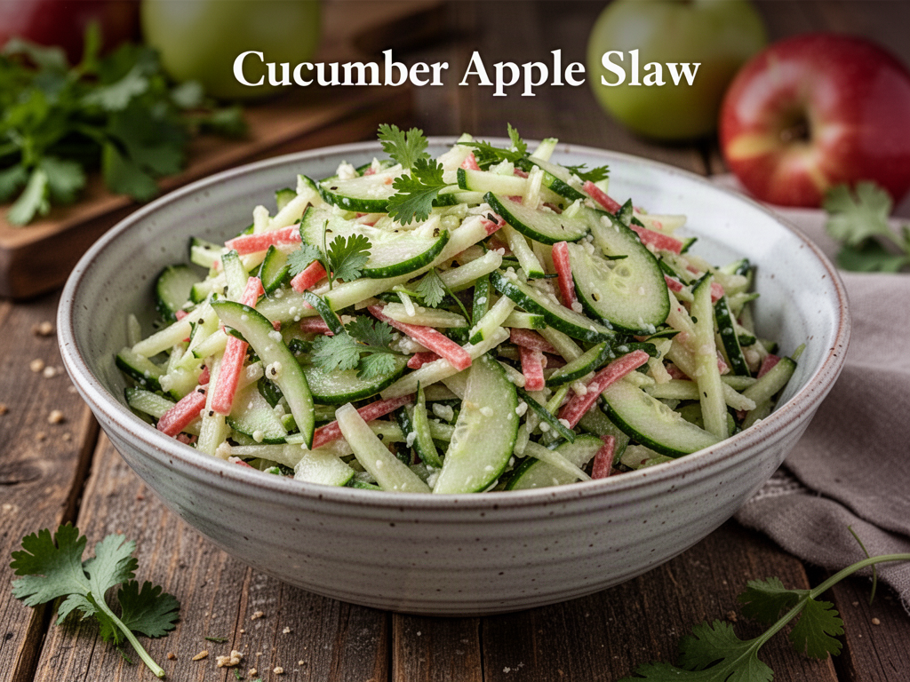 Cucumber Apple Slaw