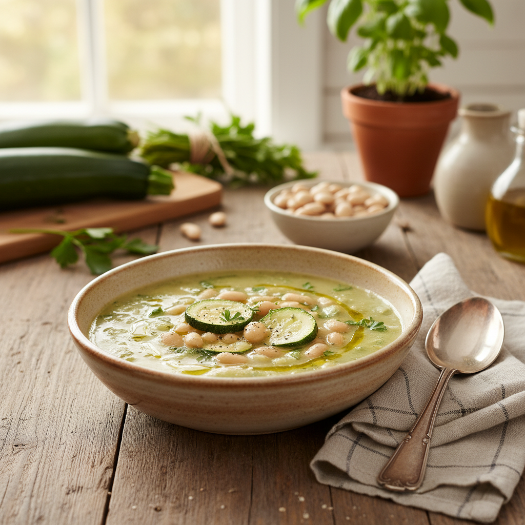 Zucchini White Bean Soup