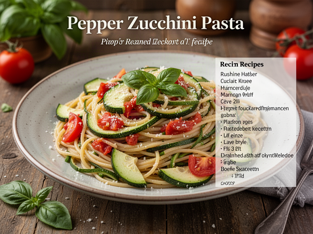 Pepper Zucchini Pasta