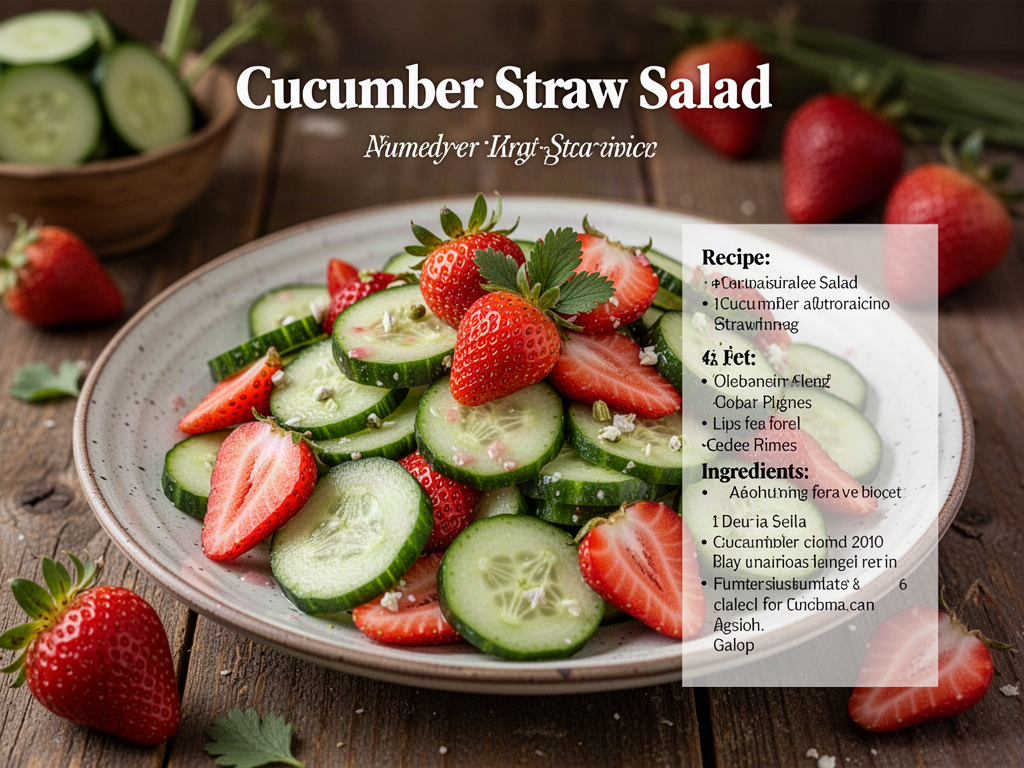 Cucumber Strawberry Salad