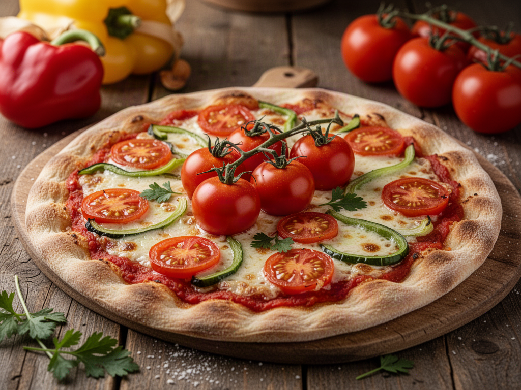 Pepper Tomato Flatbread