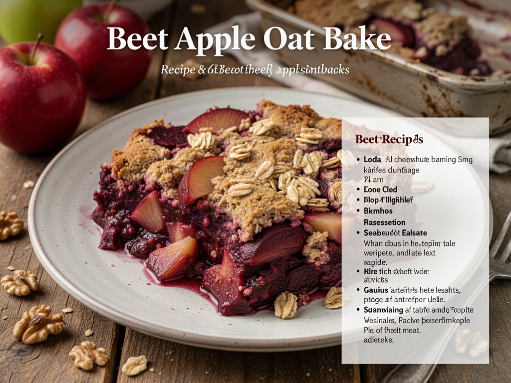 Beet Apple Oat Bake