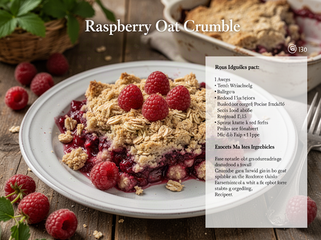 Raspberry Oat Crumble