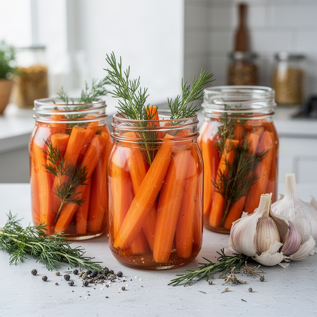 Canned Carrot Pickles