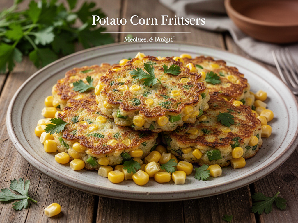 Potato Corn Fritters