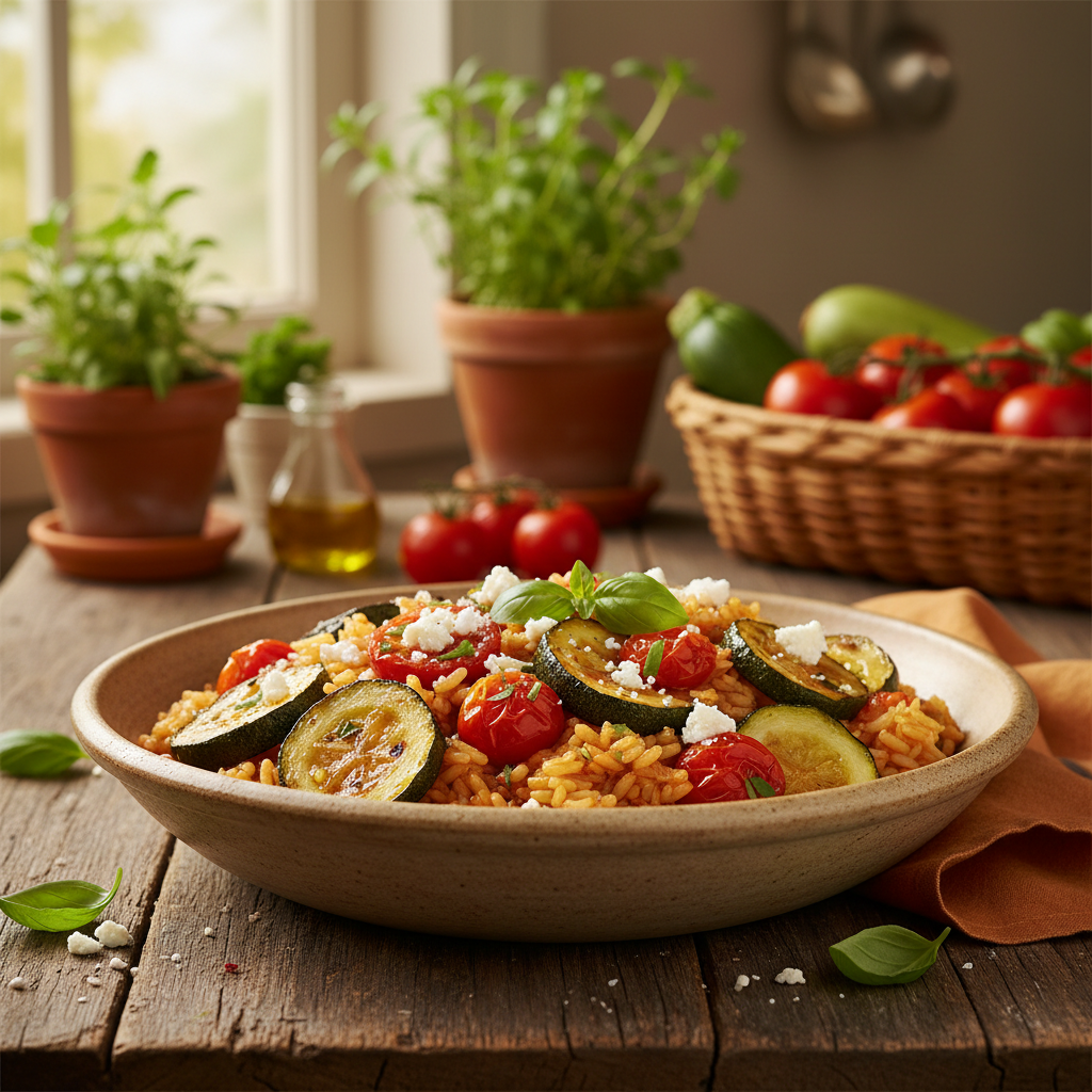 Zucchini Tomato Rice