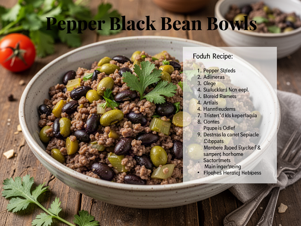 Pepper Black Bean Bowls