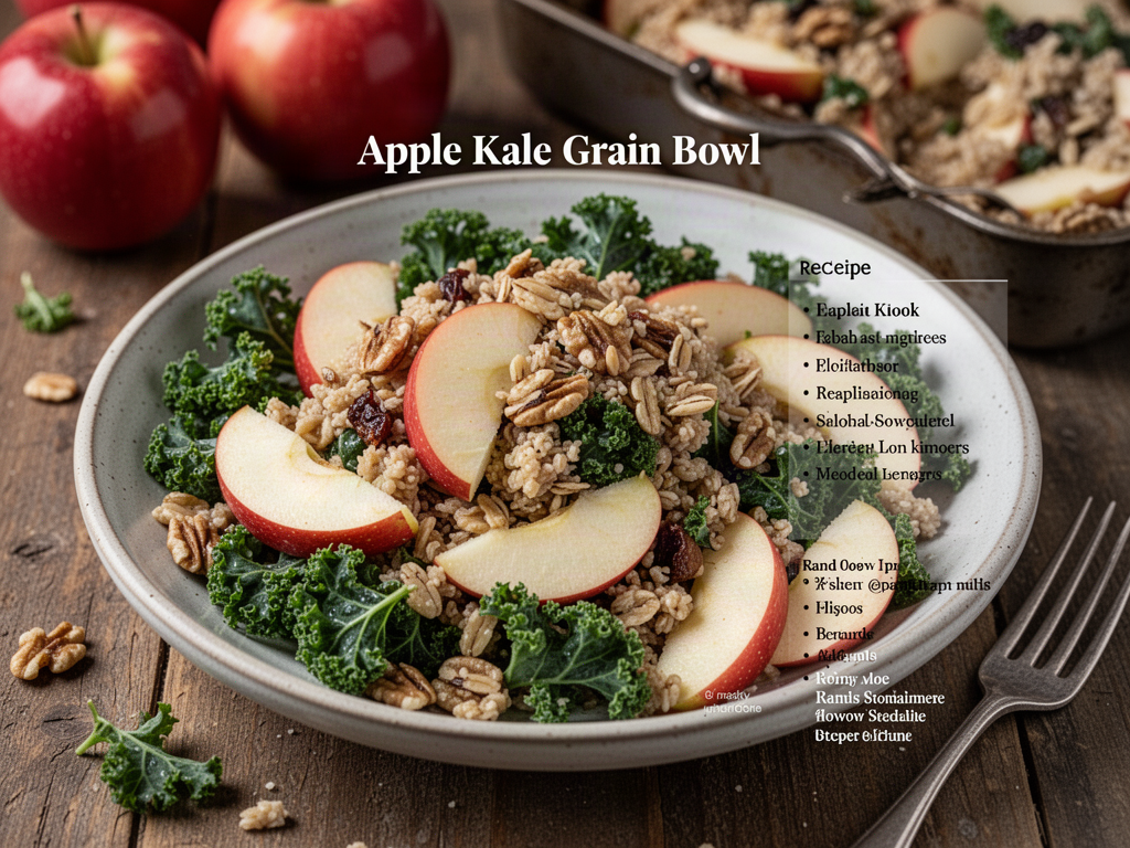 Apple Kale Grain Bowl