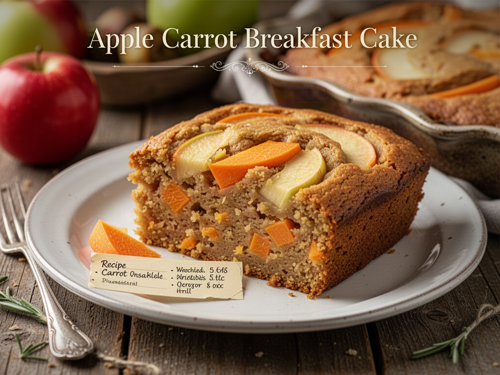 Apple Carrot Breakfast Cake