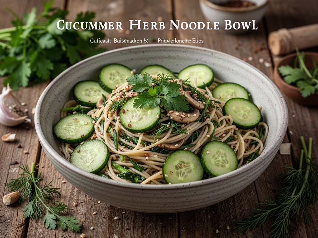 Cucumber Herb Noodle Bowl