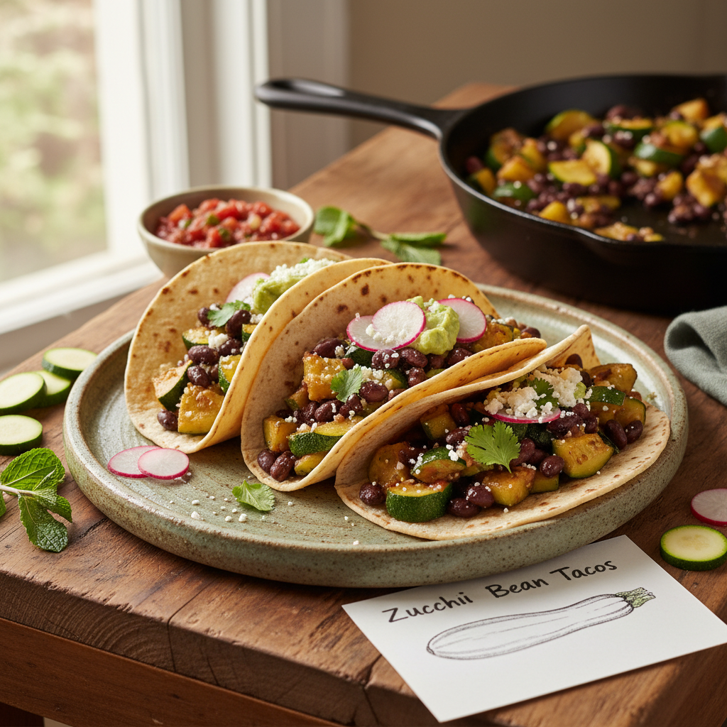 Zucchini Bean Tacos