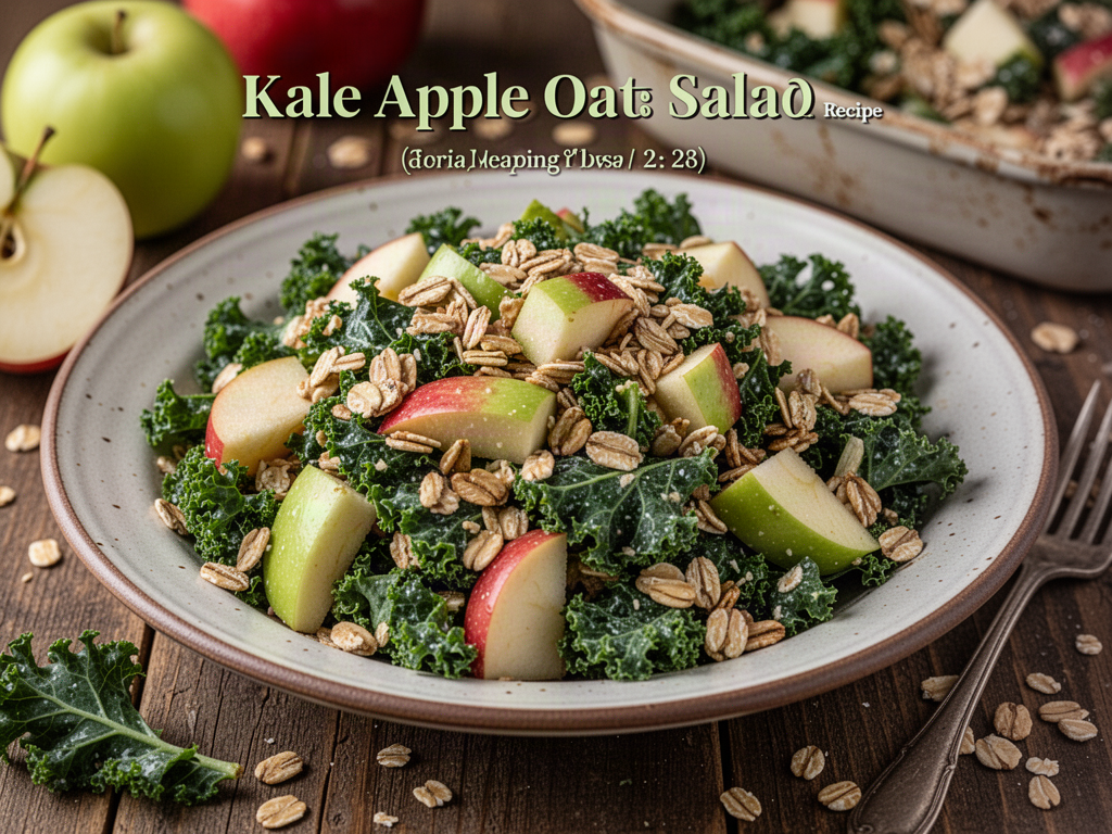 Kale Apple Oat Salad