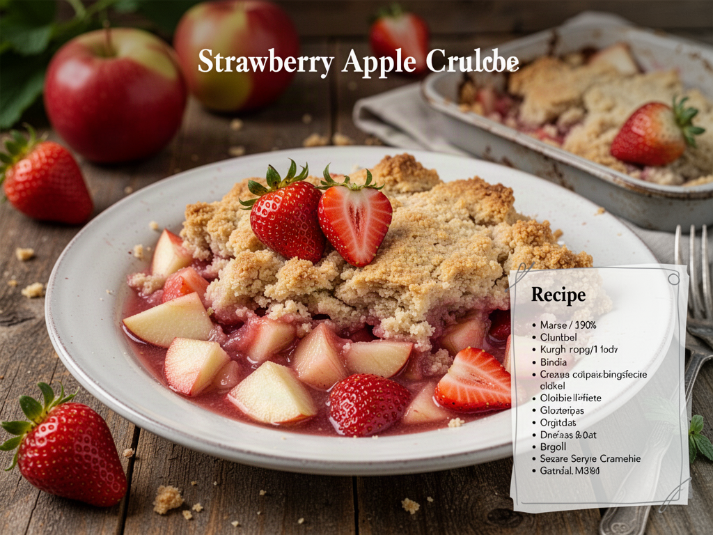 Strawberry Apple Crumble
