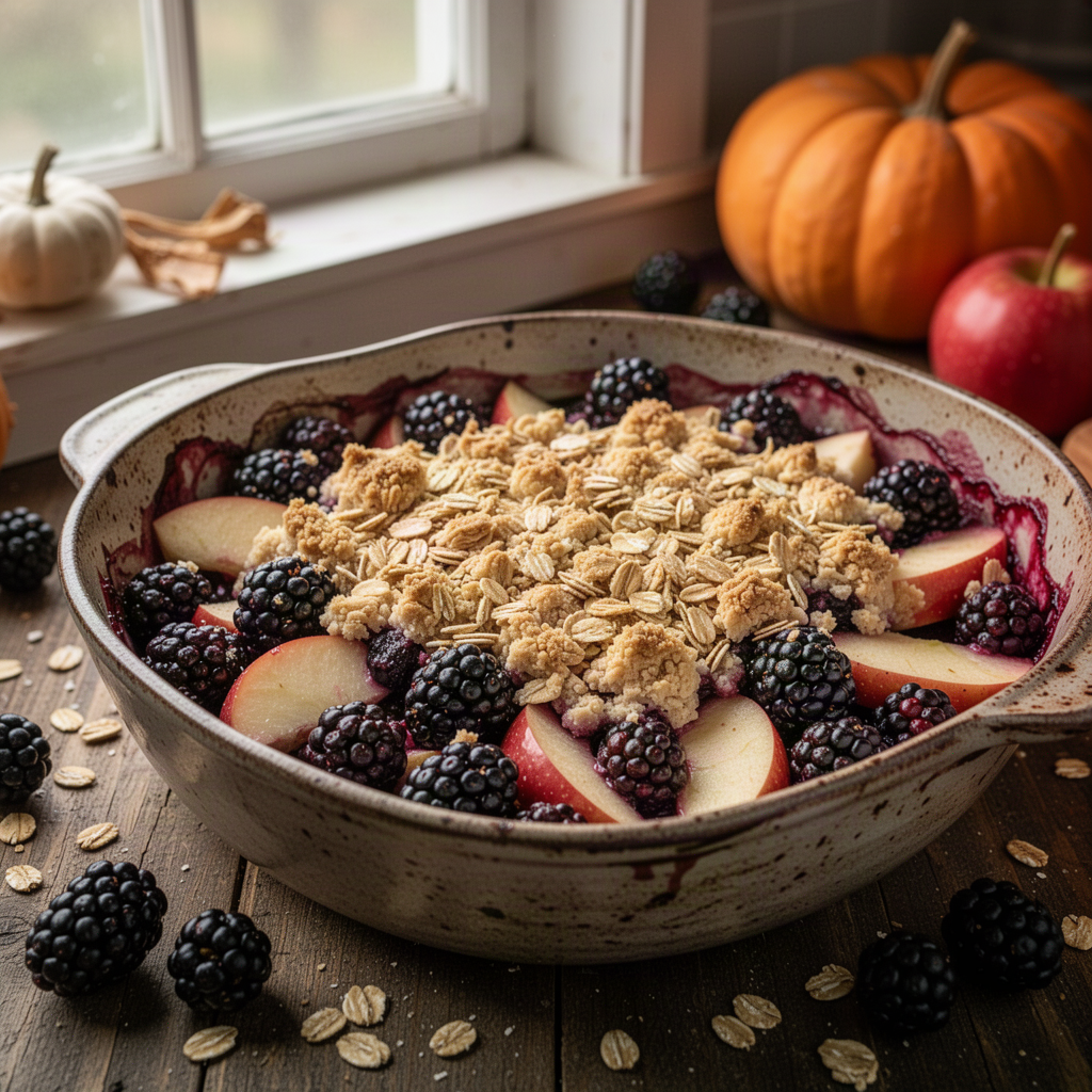 Blackberry Apple Crumble