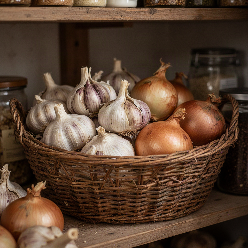 Stored Garlic & Onions