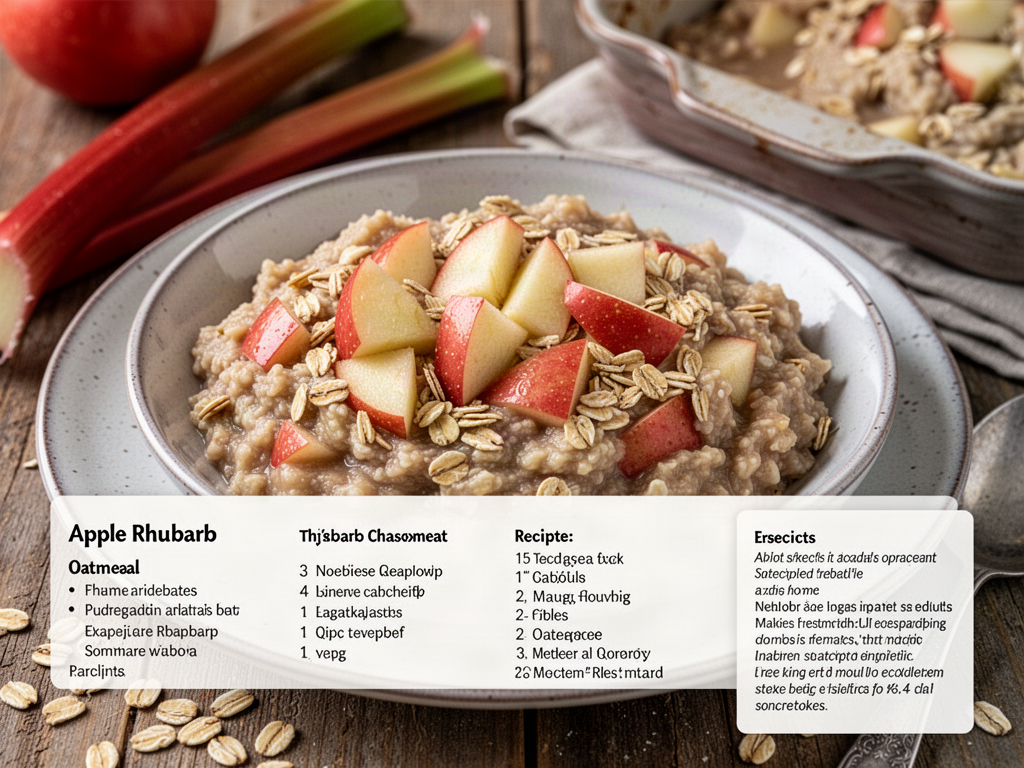 Apple Rhubarb Oatmeal