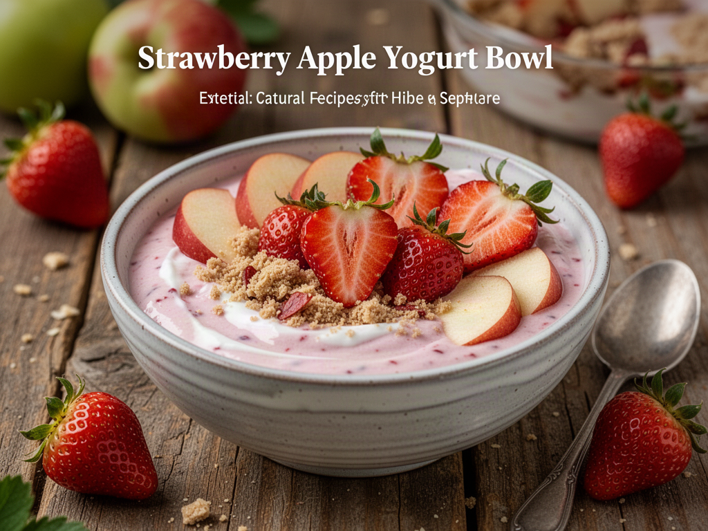 Strawberry Apple Yogurt Bowl