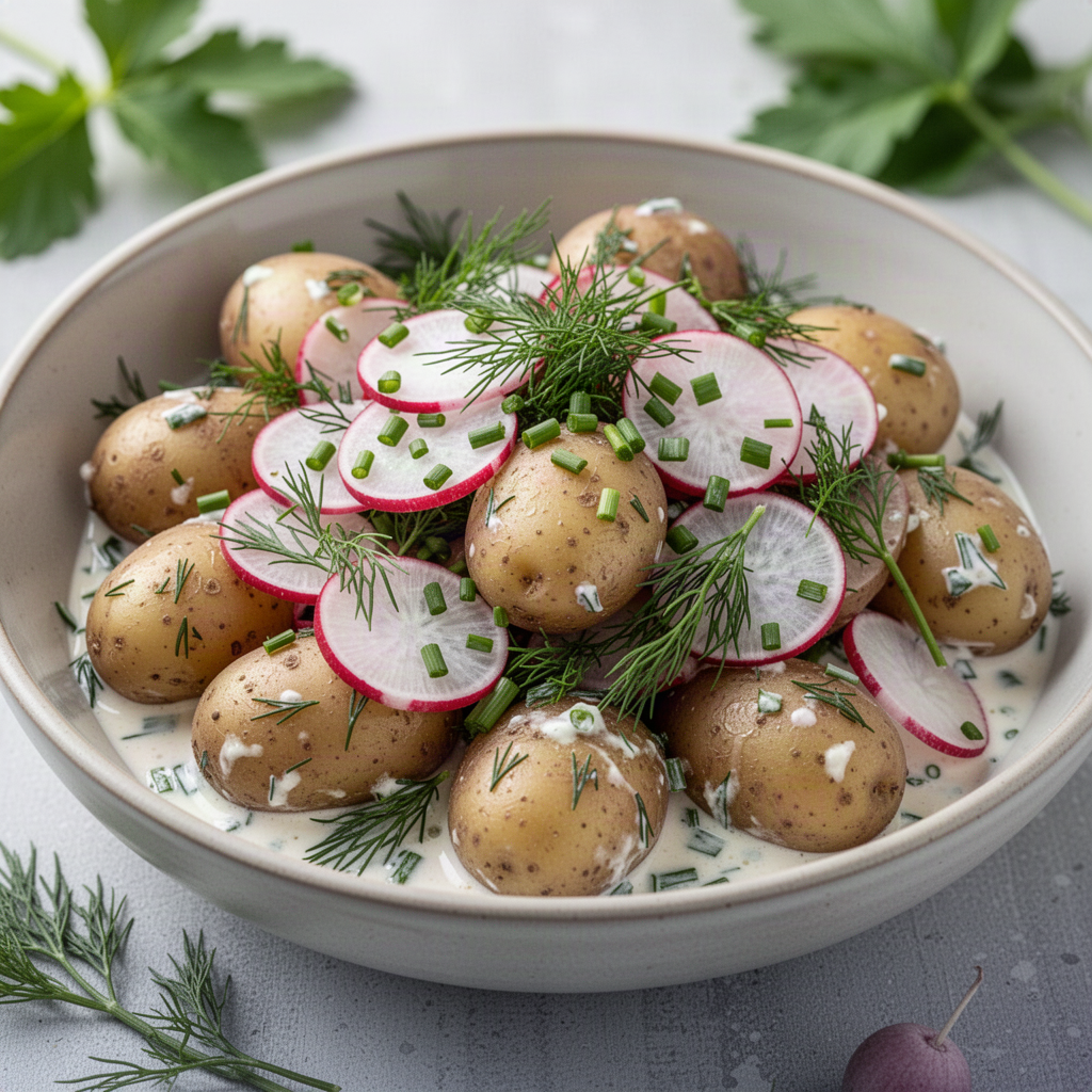 Radish Herb Potato Salad
