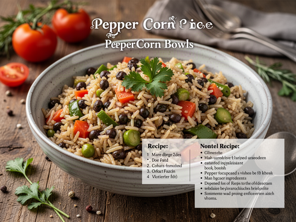Pepper Corn Rice Bowls